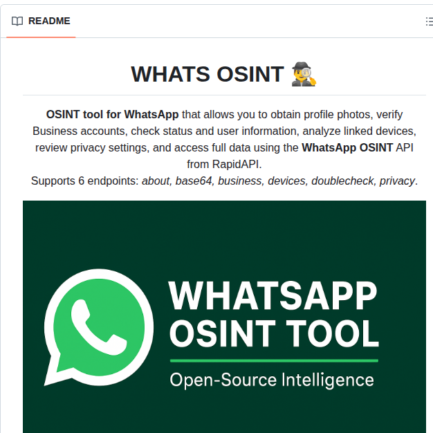 Kinghacker0 Whatsapp Osint screenshot