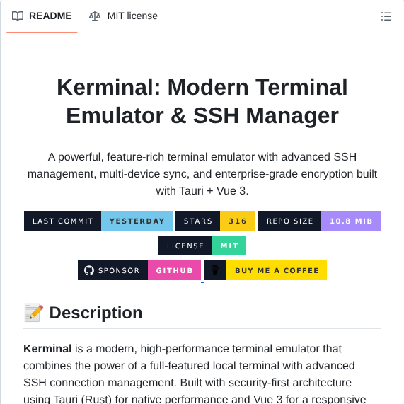 Klpod221 Kerminal screenshot