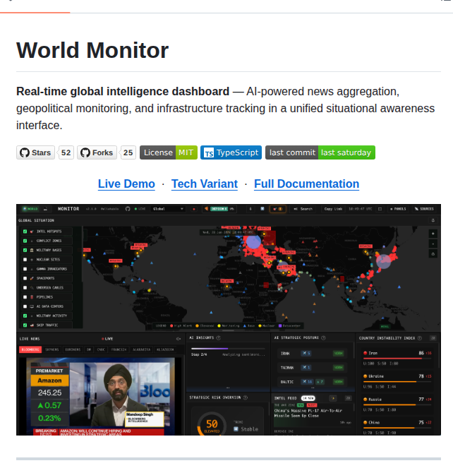 Koala73 Worldmonitor screenshot