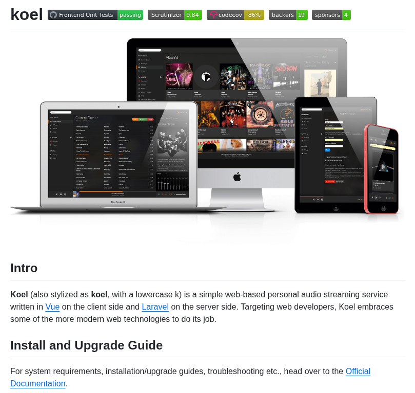 Koel Koel screenshot