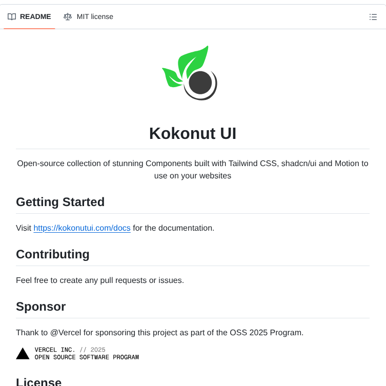 Kokonut Labs Kokonutui screenshot