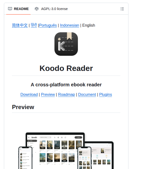 Koodo Reader Koodo Reader screenshot