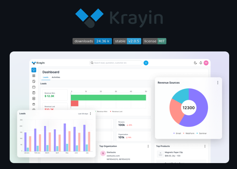 Krayin Laravel Crm screenshot