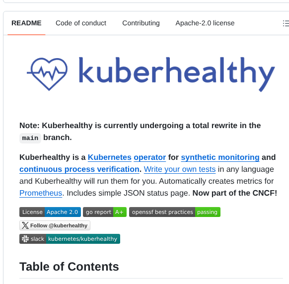 Kuberhealthy Kuberhealthy screenshot
