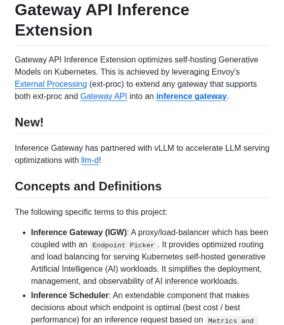Kubernetes Sigs Gateway Api Inference Extension screenshot