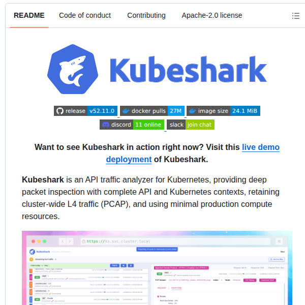 Kubeshark Kubeshark screenshot