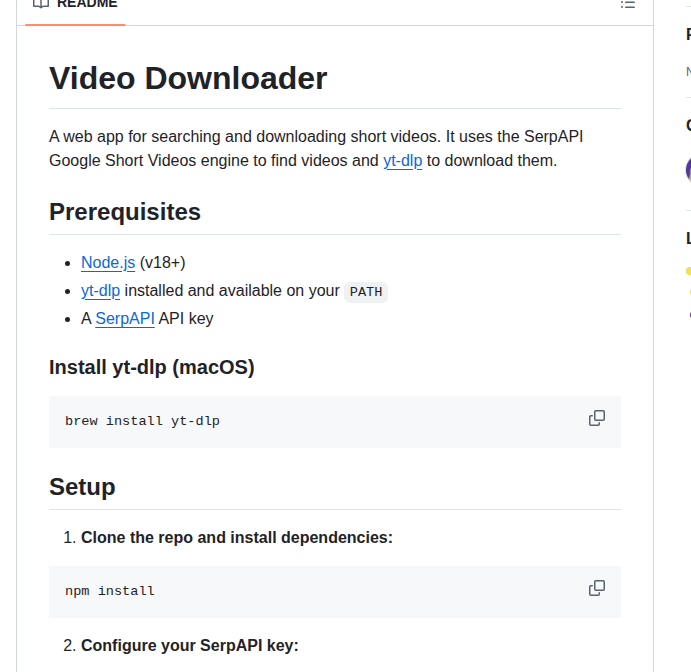 Kubowania Video Downloader screenshot
