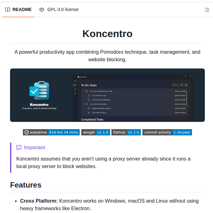 Kun Codes Koncentro screenshot