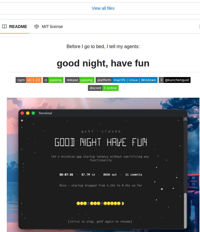 Kunchenguid Gnhf screenshot