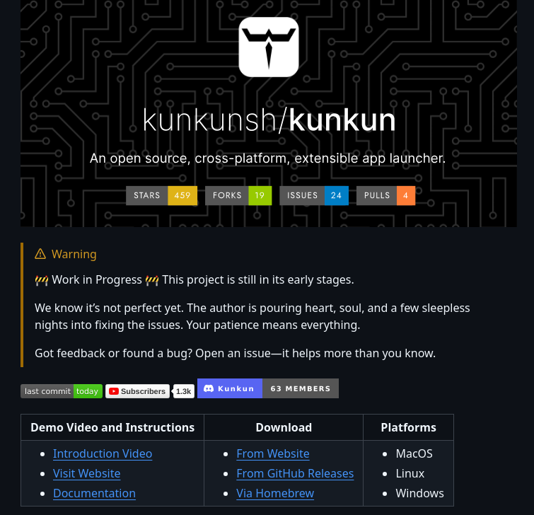 Kunkunsh Kunkun screenshot