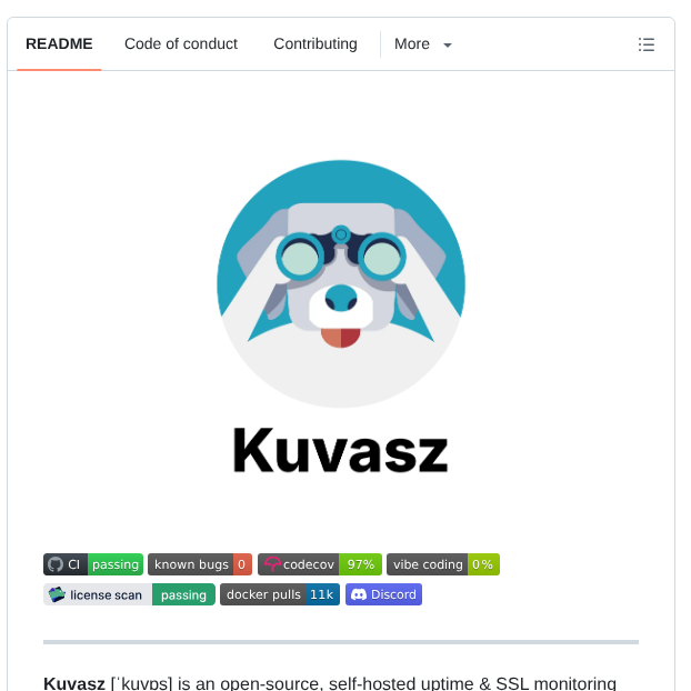 Kuvasz Uptime Kuvasz screenshot