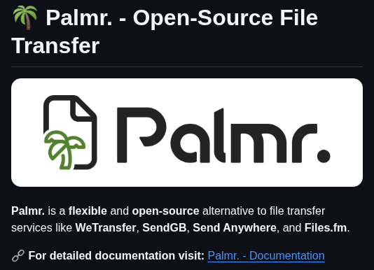 Kyantech Palmr screenshot