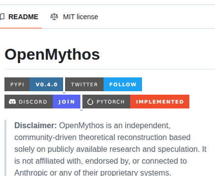 Kyegomez Openmythos screenshot