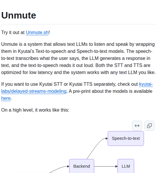 Kyutai Labs Unmute screenshot