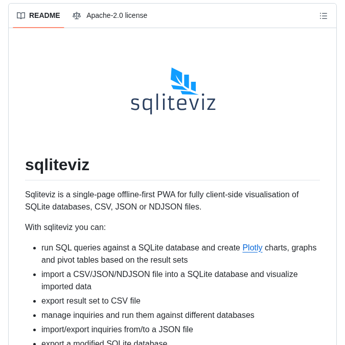 Lana K Sqliteviz screenshot