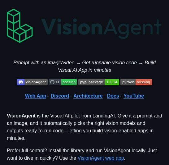 Landing Ai Vision Agent screenshot