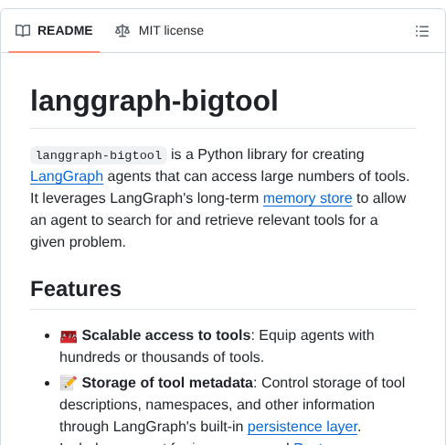 Langchain Ai Langgraph Bigtool screenshot