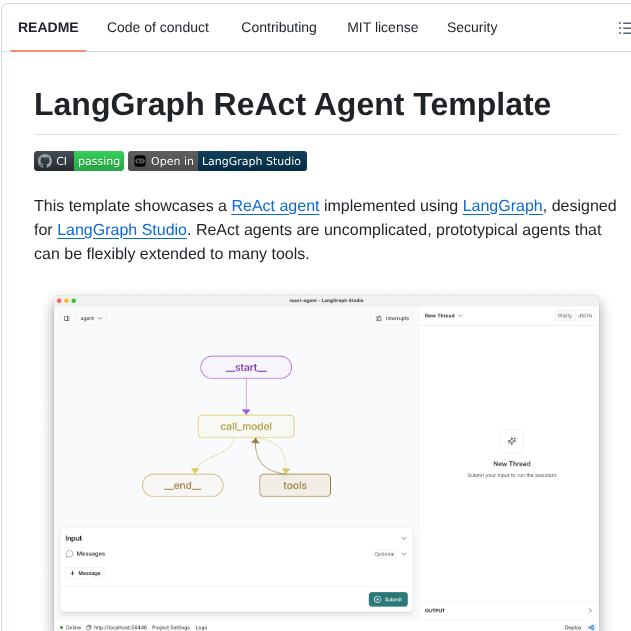 Langchain Ai React Agent screenshot