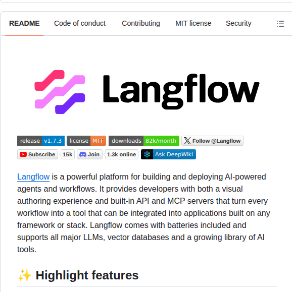 Langflow Ai Langflow screenshot