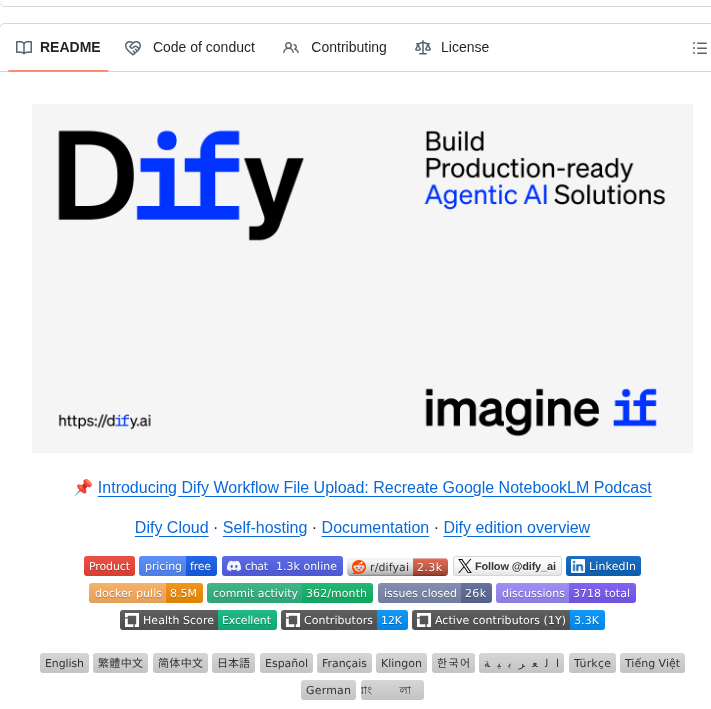 Langgenius Dify screenshot