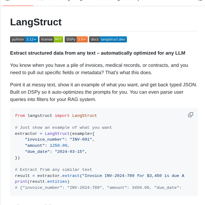 Langstruct Ai Langstruct screenshot