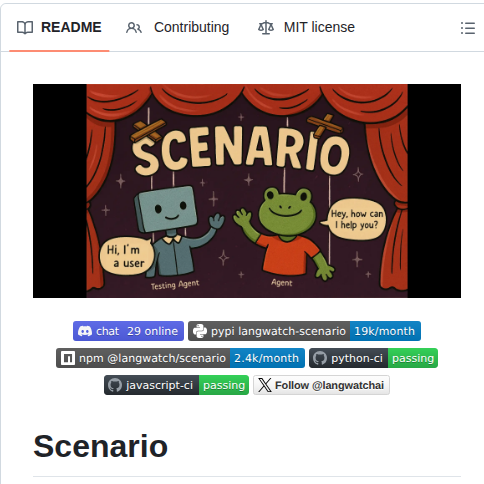 Langwatch Scenario screenshot