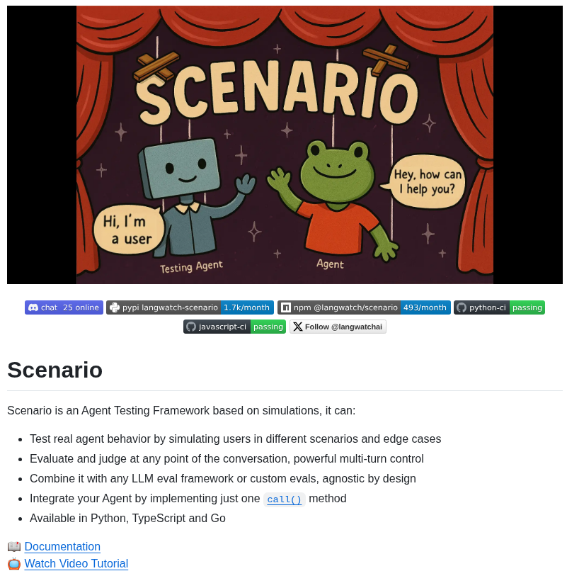 Langwatch Scenario screenshot