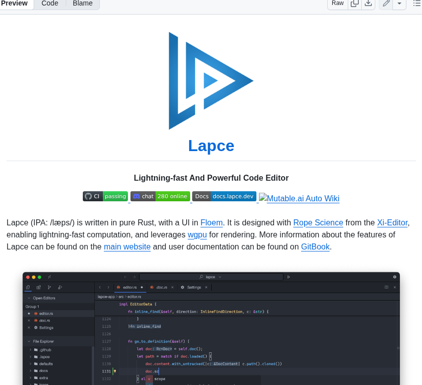 Lapce Lapce screenshot