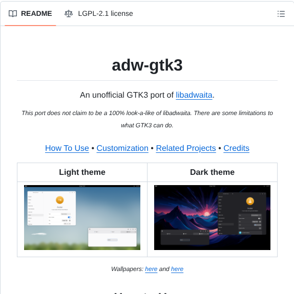 Lassekongo83 Adw Gtk3 screenshot