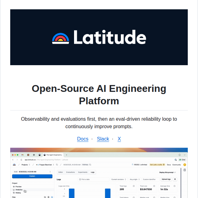 Latitude Dev Latitude Llm screenshot