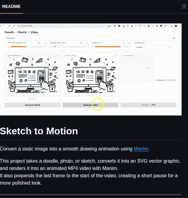 Leeyeel Sketch2motion screenshot