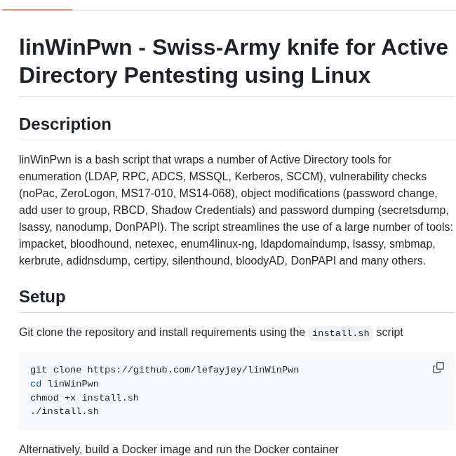 Lefayjey Linwinpwn screenshot