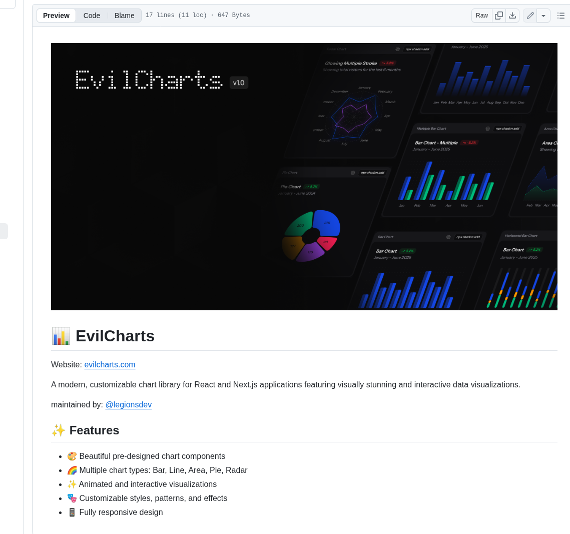 Legions Developer Evilcharts screenshot