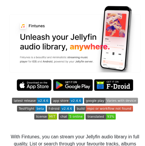 Leinelissen Jellyfin Audio Player screenshot