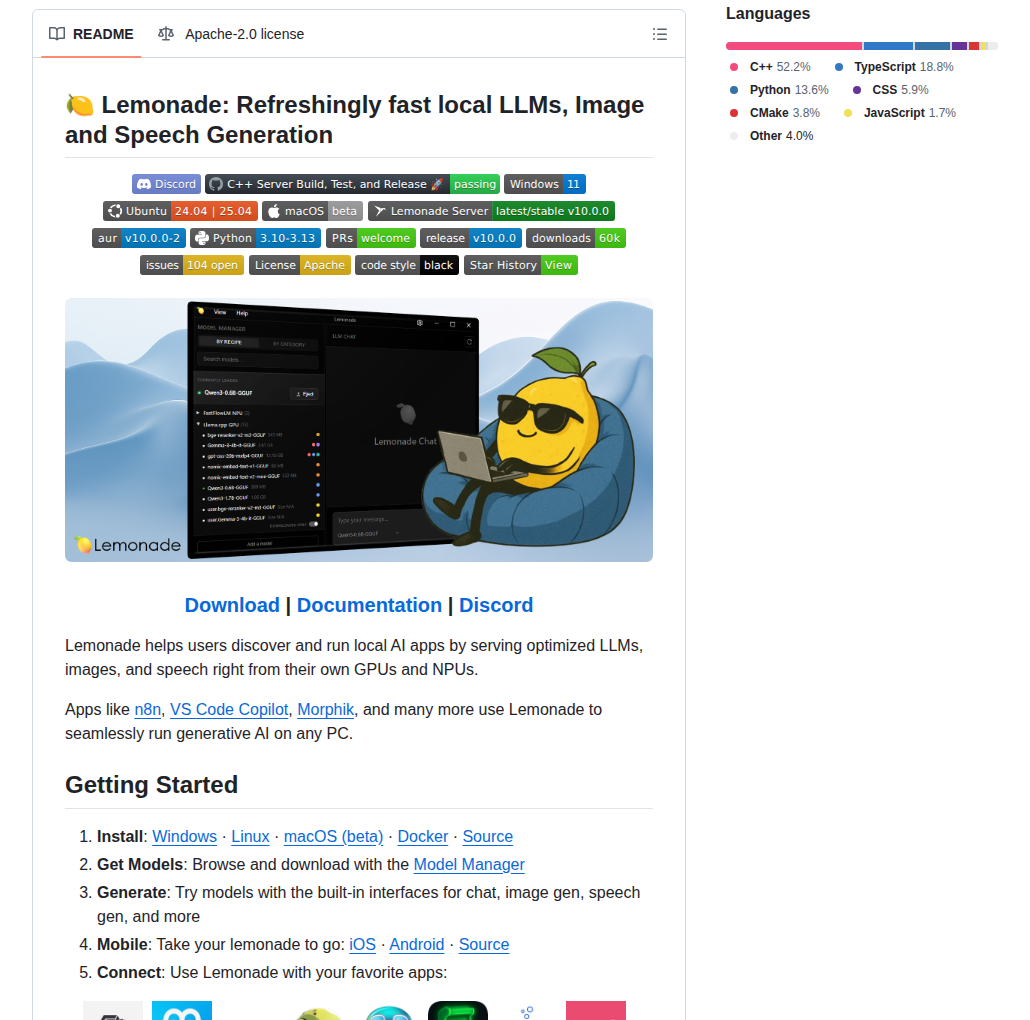 Lemonade Sdk Lemonade screenshot