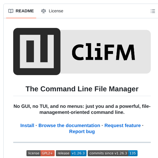 Leo Arch Clifm screenshot