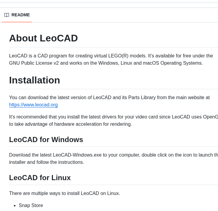 Leozide Leocad screenshot