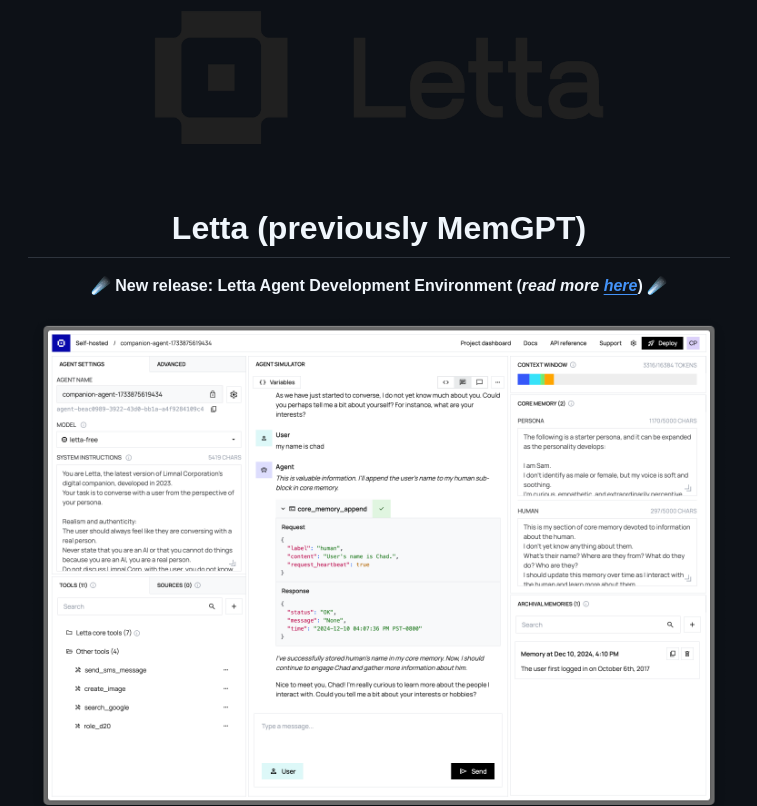 Letta Ai Letta screenshot