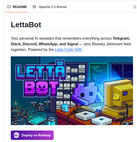 Letta Ai Lettabot screenshot
