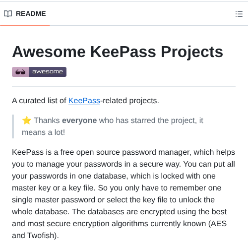 Lgg Awesome Keepass screenshot