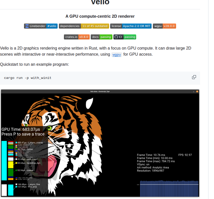 Linebender Vello screenshot