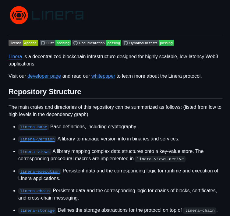 Linera Io Linera Protocol screenshot