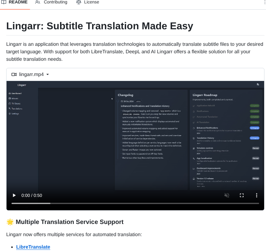 Lingarr Translate Lingarr screenshot