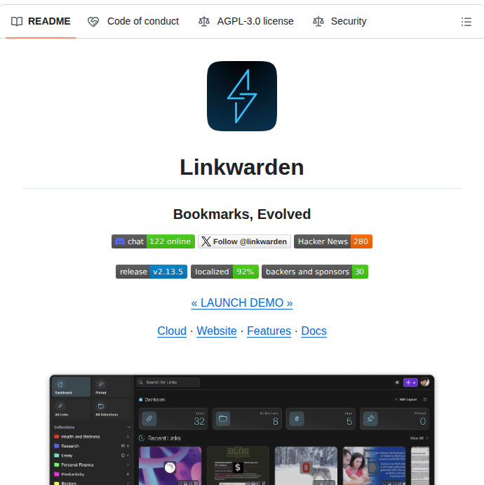 Linkwarden Linkwarden screenshot