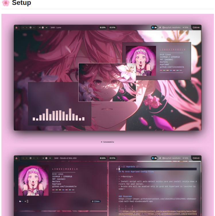 Linuxmobile Hyprland Dots screenshot