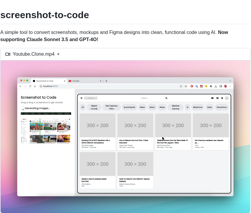 Liseami Screenshot To Code screenshot