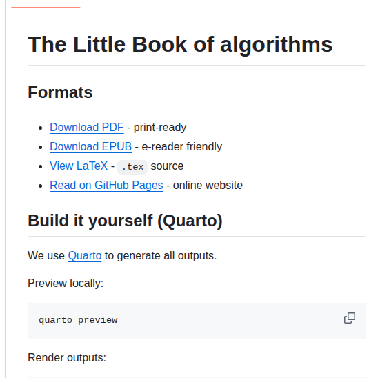 Little Book Of Algorithms screenshot