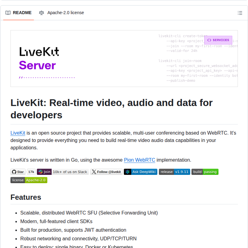 Livekit Livekit screenshot