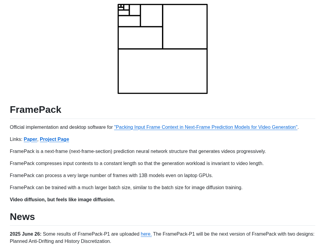 Lllyasviel Framepack screenshot