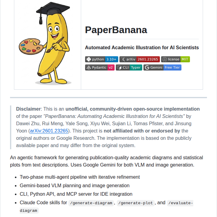 Llmsresearch Paperbanana screenshot